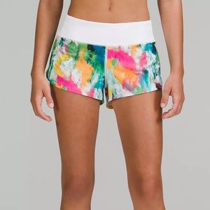 Lululemon Speed Up Low Rise Short 2.5” No Limits White/Multi-White